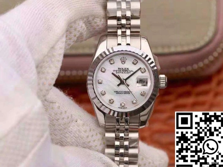 Dial Datejust Rolex Lady White 28MM 0521